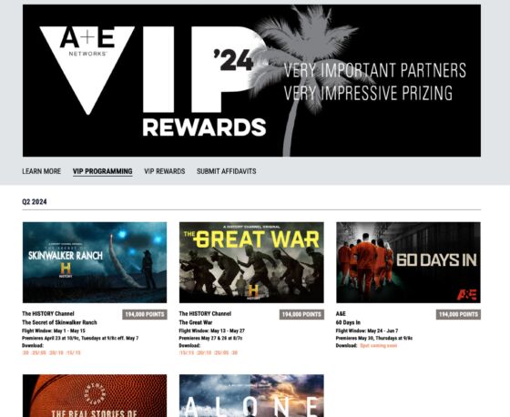A+E Networks VIP Rewards